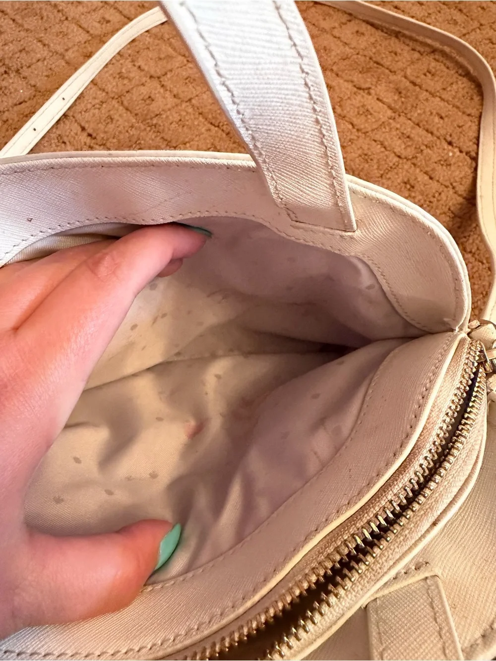 Kate spade bright white owl 2017 limited edition leather crossbody bag
